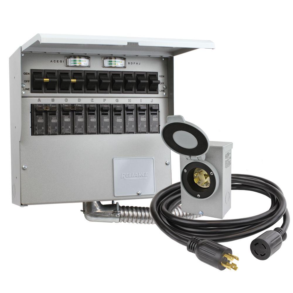 Reliance Controls Corporation CSR301 Easy/Tran Transfer Switch for 3,750 Running Watt Generators 