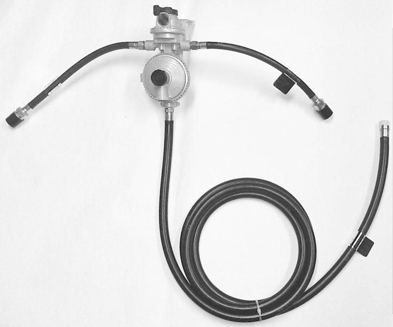 Propane (LPG) High Pressure Regulator Hose Dual Tank Series Kit with